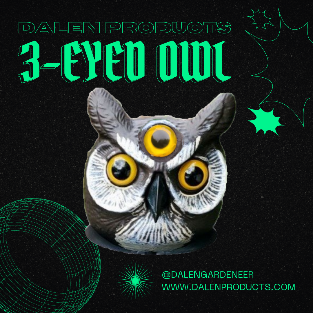 Replacement Rotating Owl Decoy Head, Wind-Powered Scarecrow Accessory