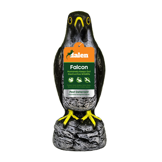 Dalen 15in Peregrine Falcon Decoy Hand-Painted Scarecrow Bird Deterrent