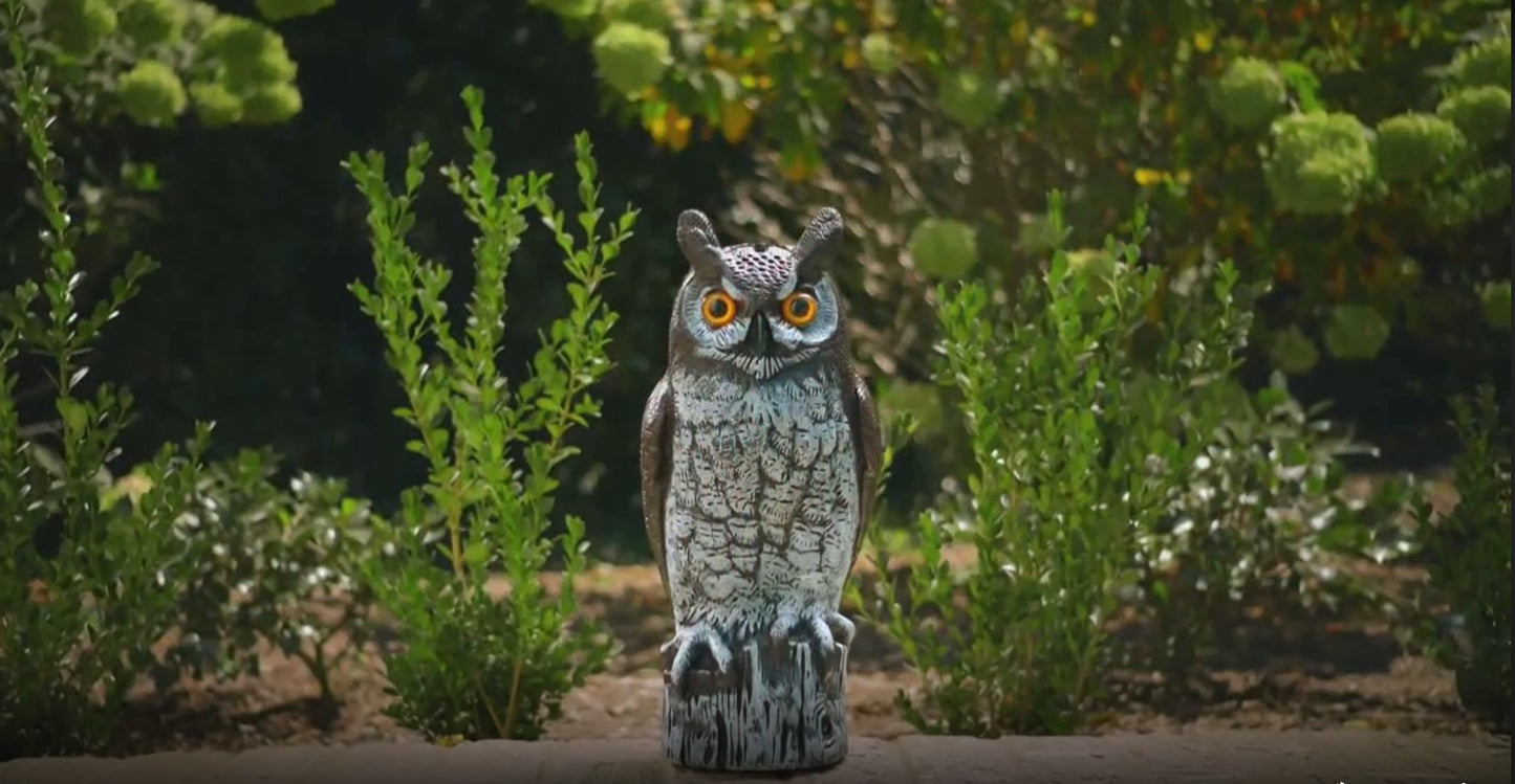 Dalen 16in Great Horned Owl Decoy Hand-Painted Bird & Pest Deterrent