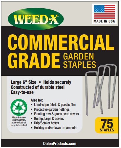 Dalen Steel Garden Staples and Landscaping Pins Multi-Pack