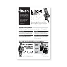 Dalen Bird-X Protective Mesh Netting Multi-Size Bird Barrier for Gardens
