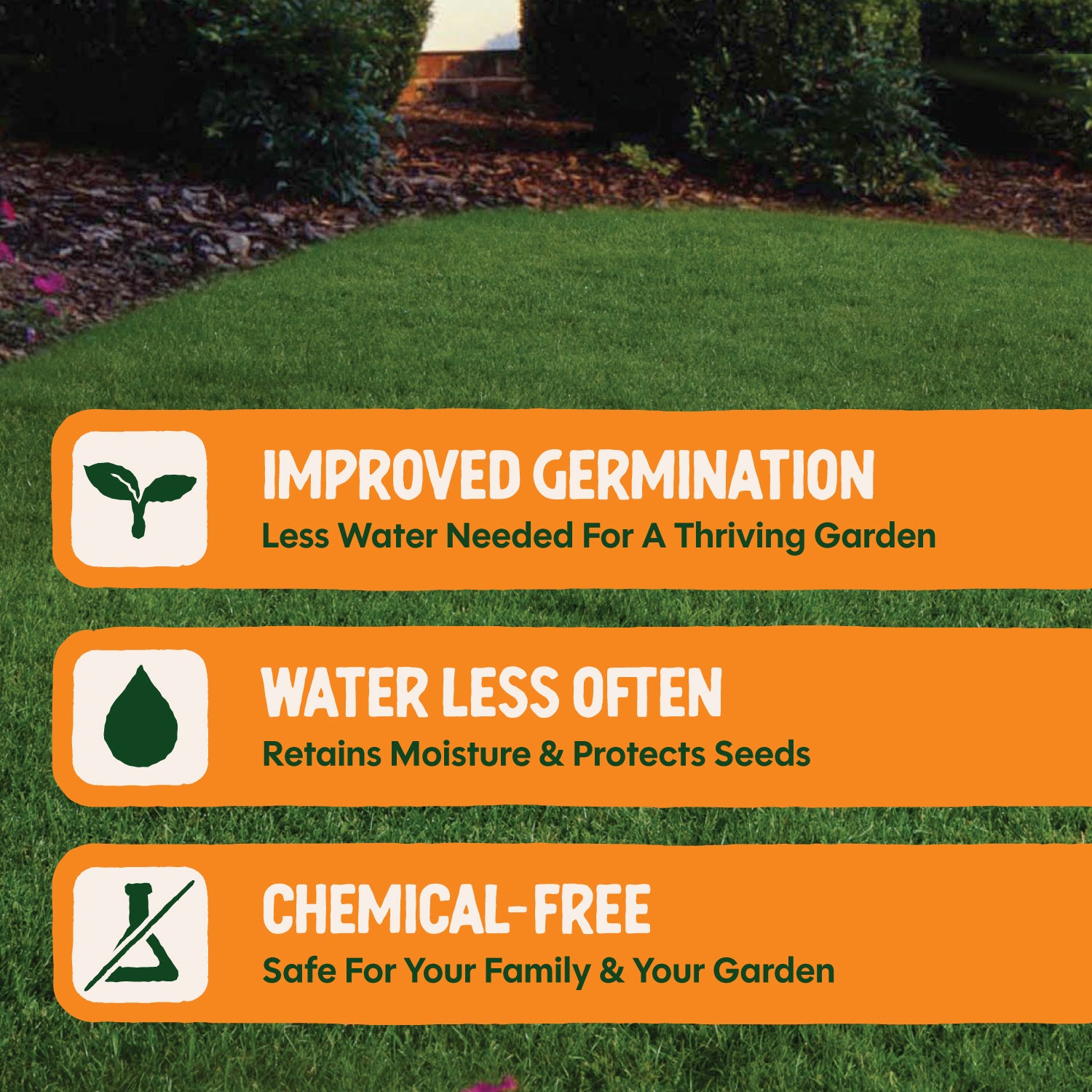 Dalen Grass Fast 40in x 50ft Seedling Cover Germination Aid for New Lawns