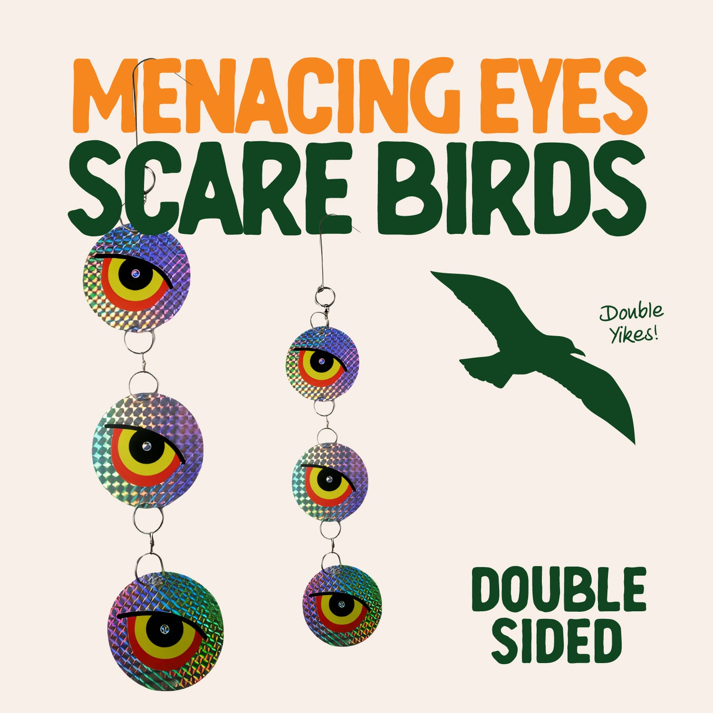 Dalen Guard'N Eye Reflective Scare Disks 4-Pack of 12 Bird Deterrent