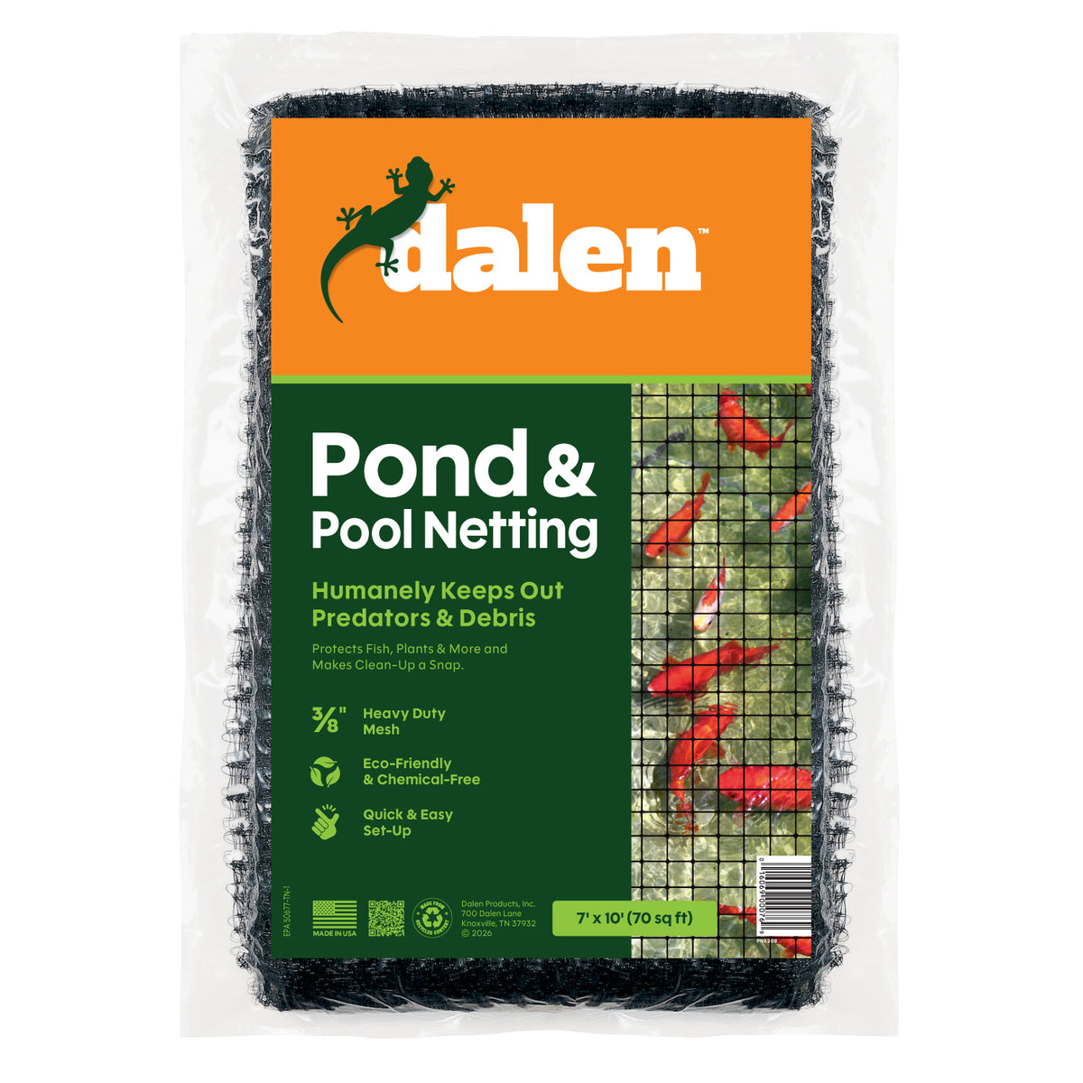 Heavy-Duty Pond & Pool Netting, Floating & Reusable Fish & Debris Protection Cover, by Dalen Products