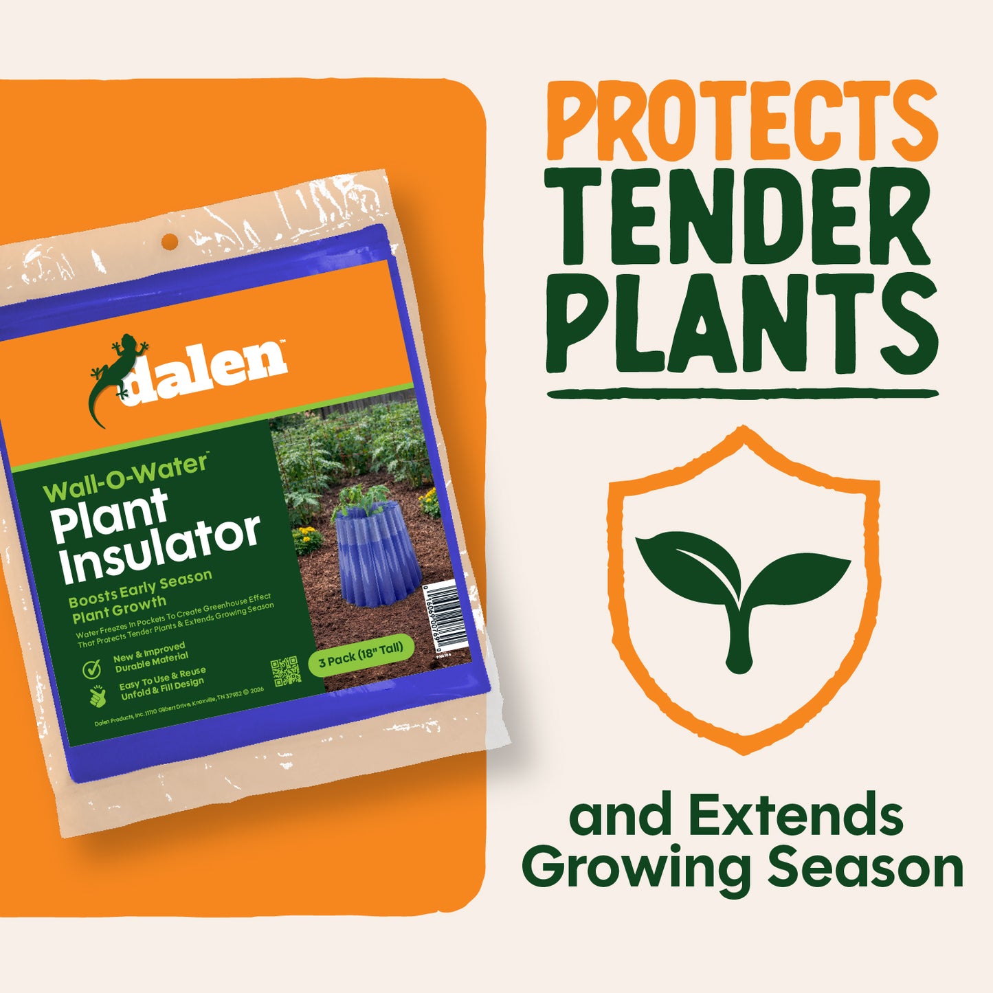 Dalen Wall-O-Water Season Starter 18in Mini Greenhouse Plant Protector