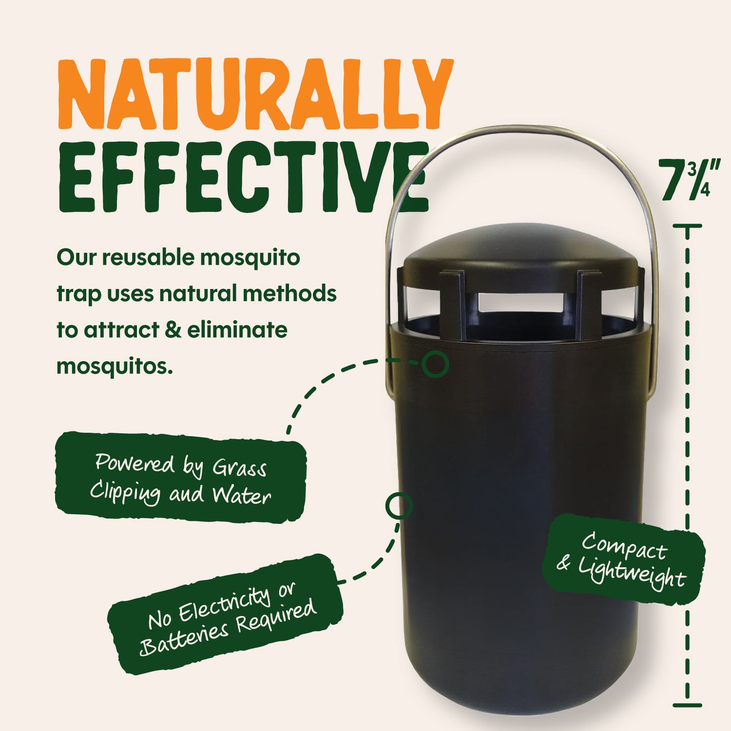 SKEET-O-TRAP Unique Mosquito Repellent Ovitrap for Yard or Garden