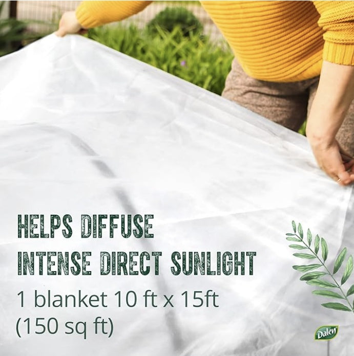 SCORCH GUARD Shade Blanket, 10ft x 15ft, Heat & Sunlight Diffuser for Garden Plants & Tomatoes