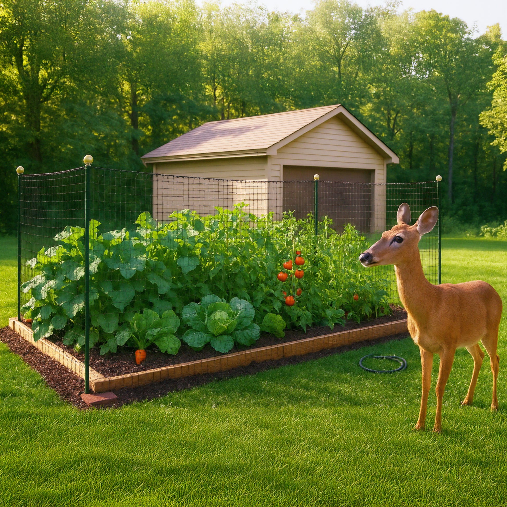 DEER-X High Quality No-Tear Black Protective Netting - Attractive Barrier