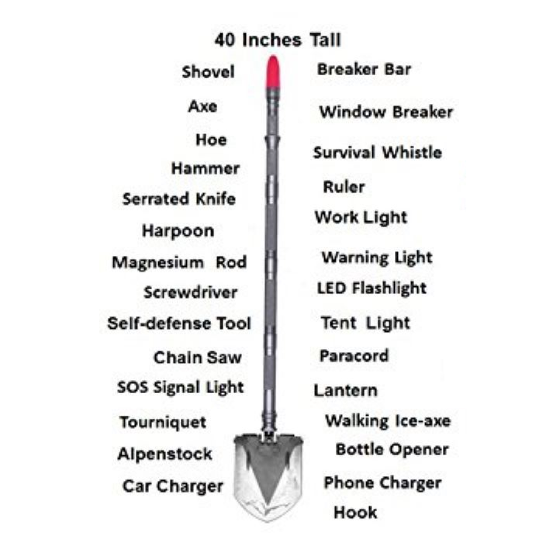 magic shovel survival multi tool bag 