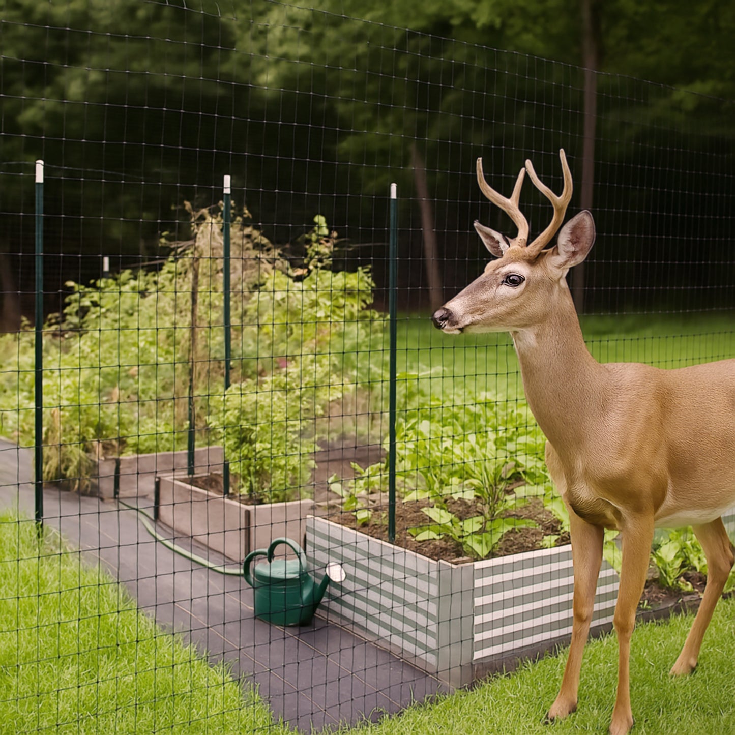 Dalen Deer-X Heavy-Duty Black Deer Netting UV-Resistant Barrier