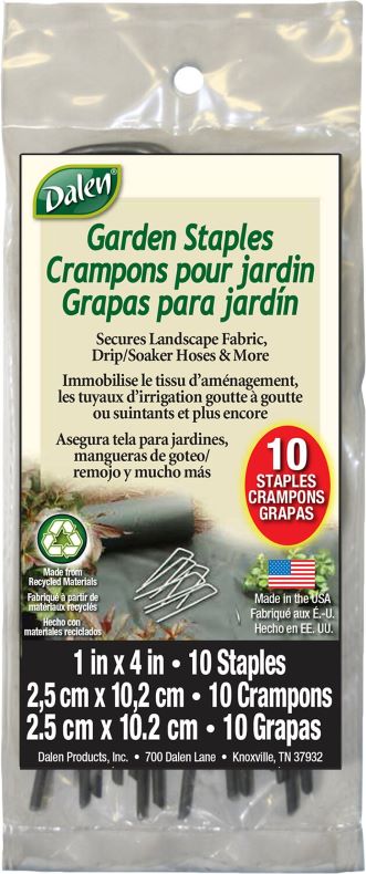 Garden Staples & Landscaping Pins - Durable Steel - Small Pack & Bulk Options