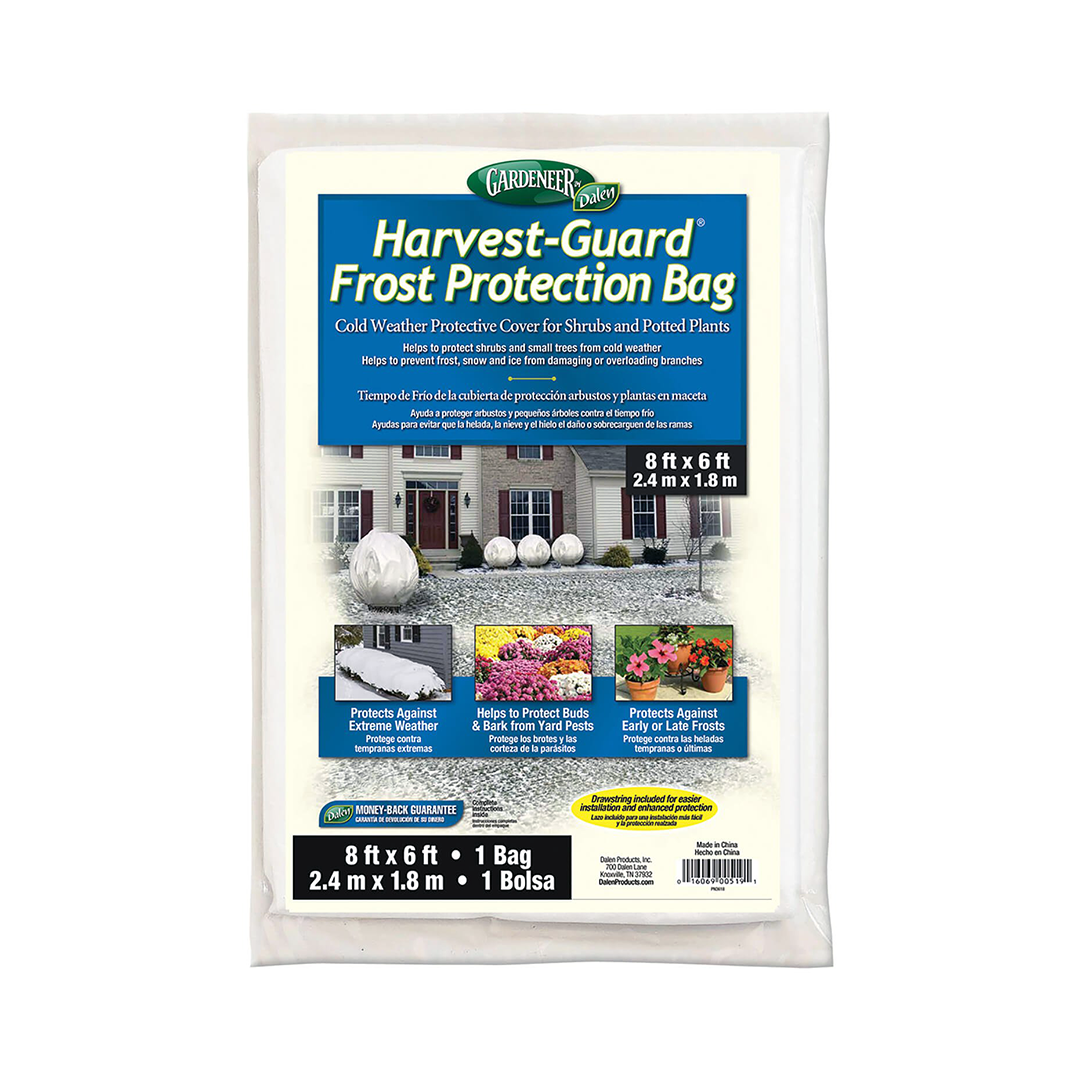 Harvest-Guard Plant Protector Bag, 8ft x 6ft, Cold Weather Frost Protection Cover, by Dalen Products