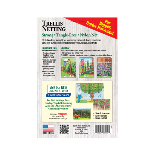 Trellis Netting For Vertical Gardening - Heavy-Duty Vegetable & Tomato Growth Mesh