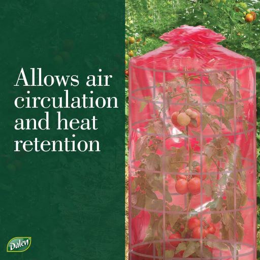 Better Reds Greenhouse Booster, Tomato Cage Add-On Cover for Faster Ripening, by Dalen Products
