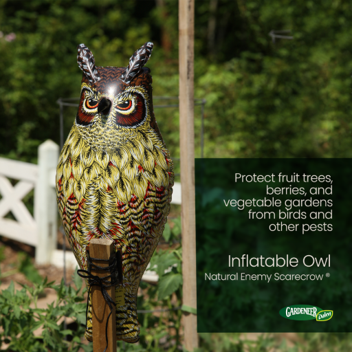 Dalen 24in Inflatable Owl Decoy Natural Enemy Scarecrow Bird Deterrent