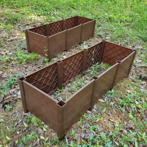 Square Foot Planter - Raised Bed Container Garden Kit - Faux Wood