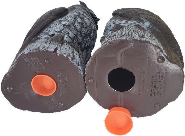 2 Scare Owls Combo Bundle - Rotating Head & Great Horned Natural Enemy Scarecrows Kit