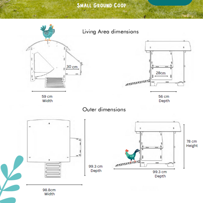 Nestera Chicken Coop House (approx. 2-week Leadtime)