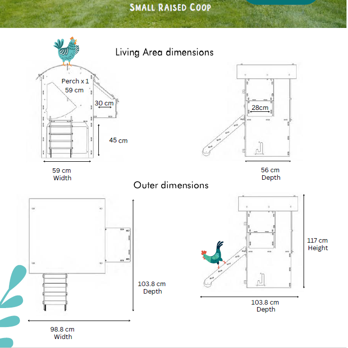 Nestera Chicken Coop House (approx. 2-week Leadtime)