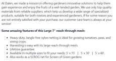 Trellis Netting For Vertical Gardening - Heavy-Duty Vegetable & Tomato Growth Mesh